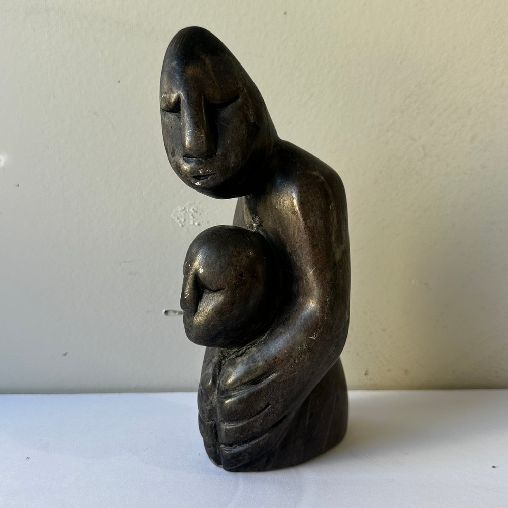 Native Shona Zimbabwe Style Carved Stone Statue Sculpture African Art